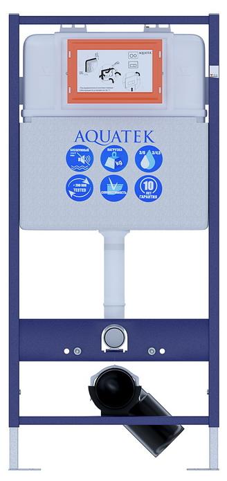 INS-0000001 Aquatek Standart 51 Монтаж рама для подв унитаза1130*510*100+звукоизоляционная прокладка