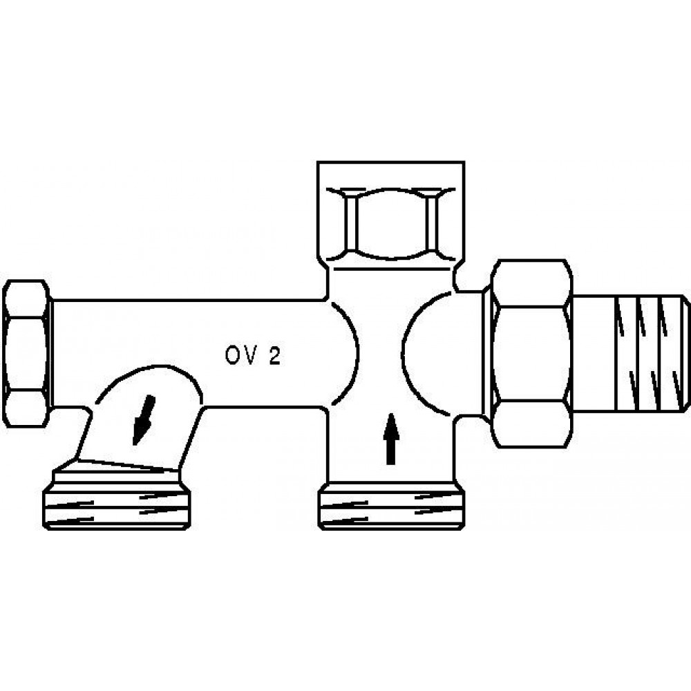 Насадка присоединительная Oventrop Duo Ду 15 G х 3/4 НР (арт. 1013361)