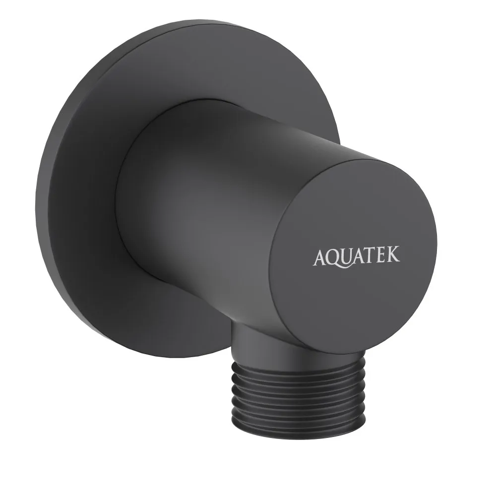 Шланговое подсоединение AQUATEK, матовый черный AQ2456MB