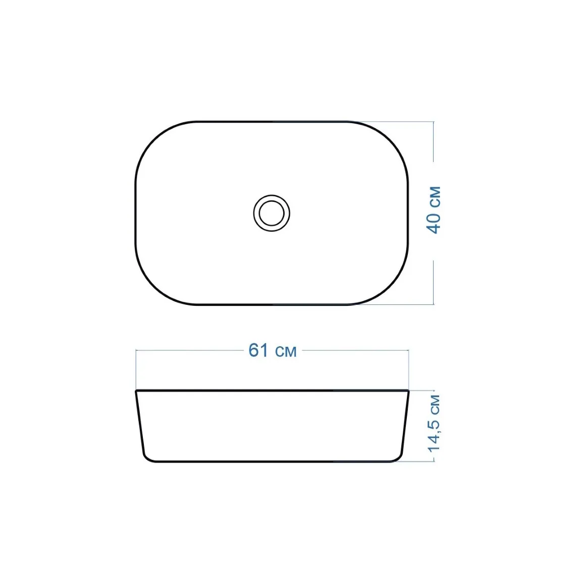 Раковина чаша Maretti FL13NS66-844, белая