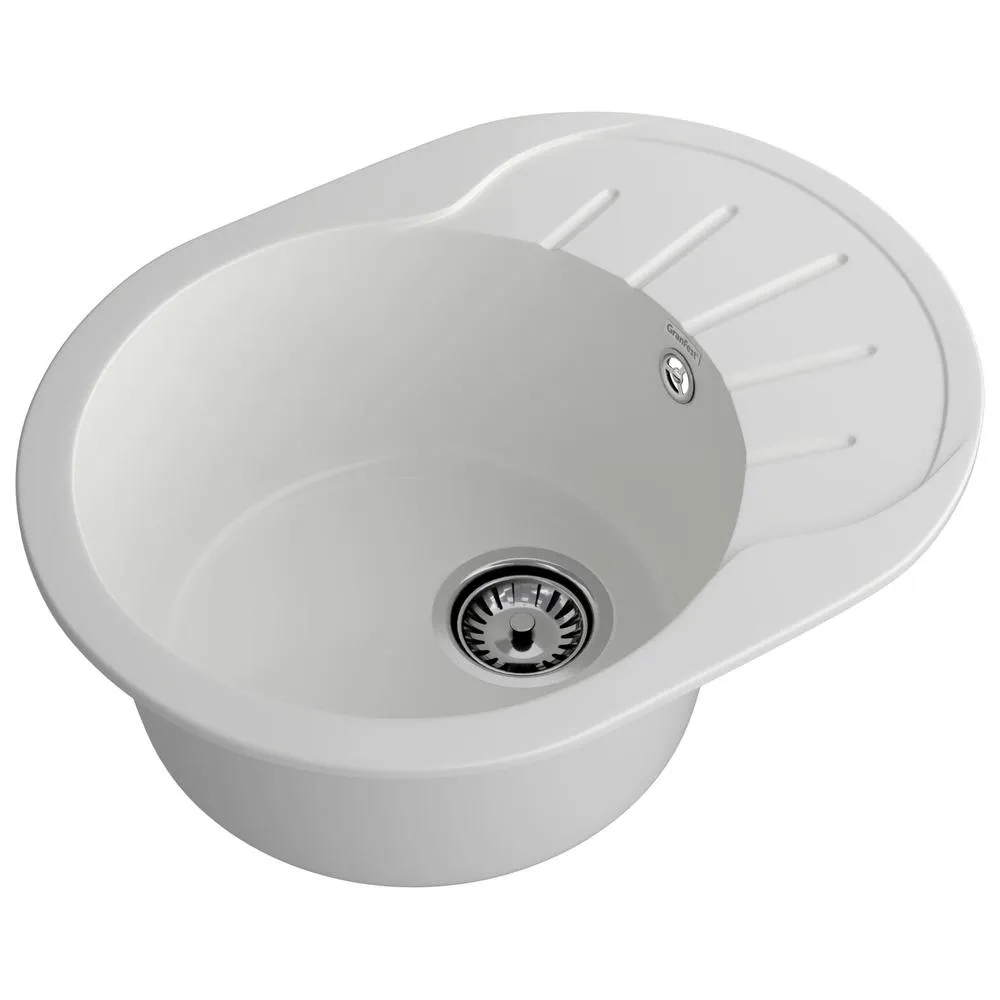 Кухонная мойка GranFest RONDO 580L, иней