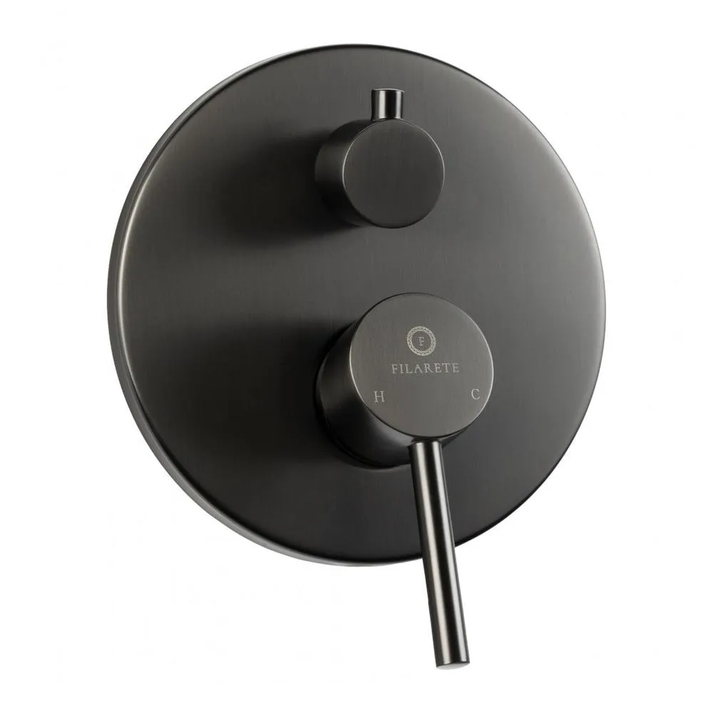 Душевая система встраиваемая FILARETE Roun FL1029BG, графит