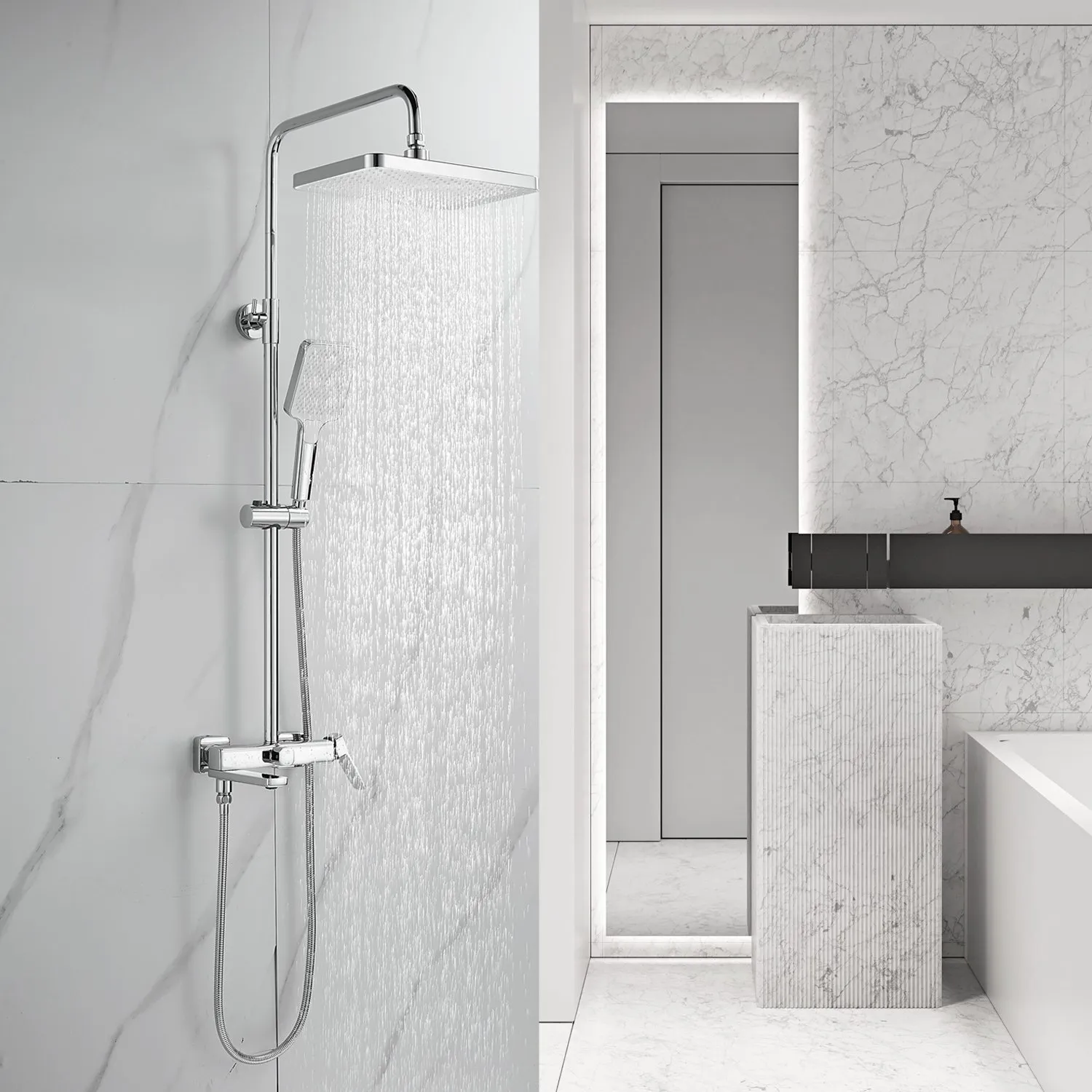 Душевая система Raffine F3699, хром