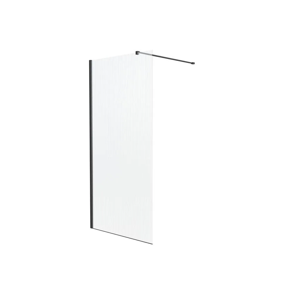Душевая перегородка Knotlor WI100CG1GM 100х200, оружейная сталь