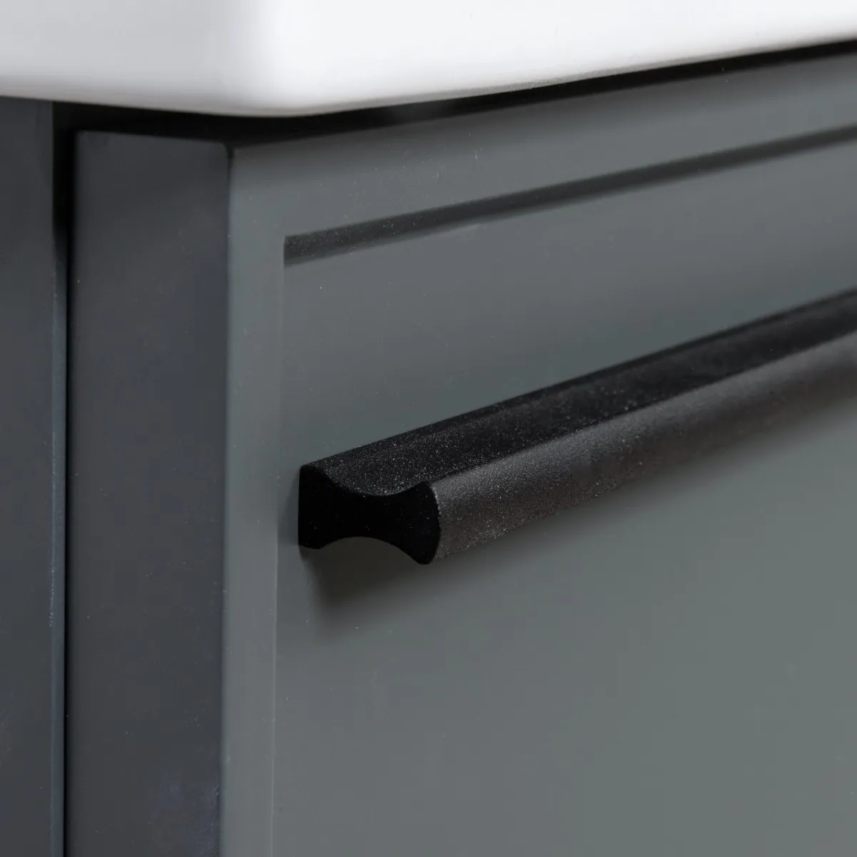 Тумба под раковину подвесная La Fenice Elba FNC-01-ELB-G-90, серо-зеленая