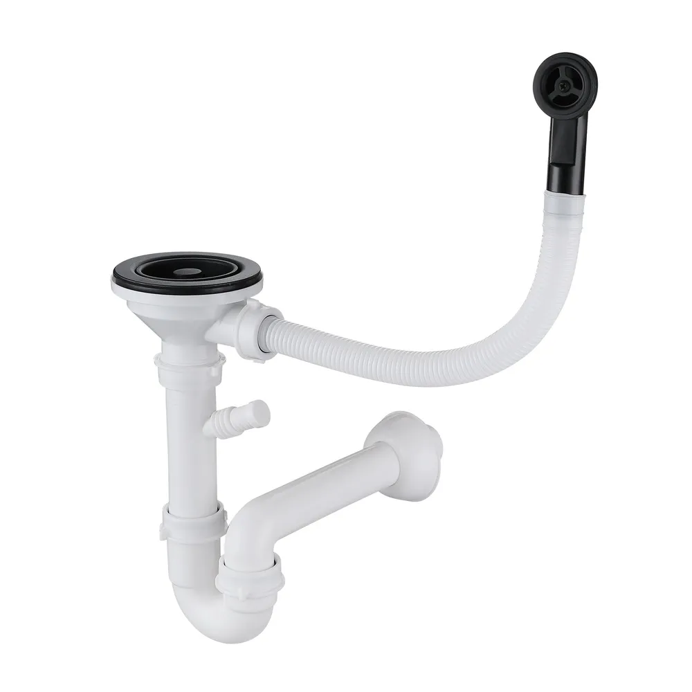 Сифон для кухонной мойки Rivelato 12PB2-P2A, черный
