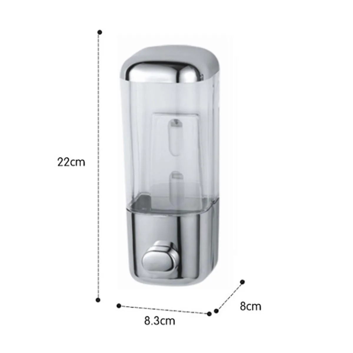 Дозатор жидкого мыла D-Lin D201122, хром