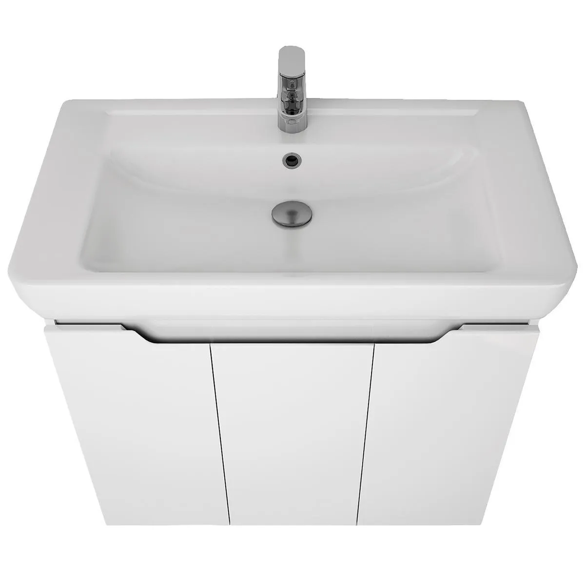 Тумба под раковину подвесная Dreja Q Plus (D) 80 см, белый