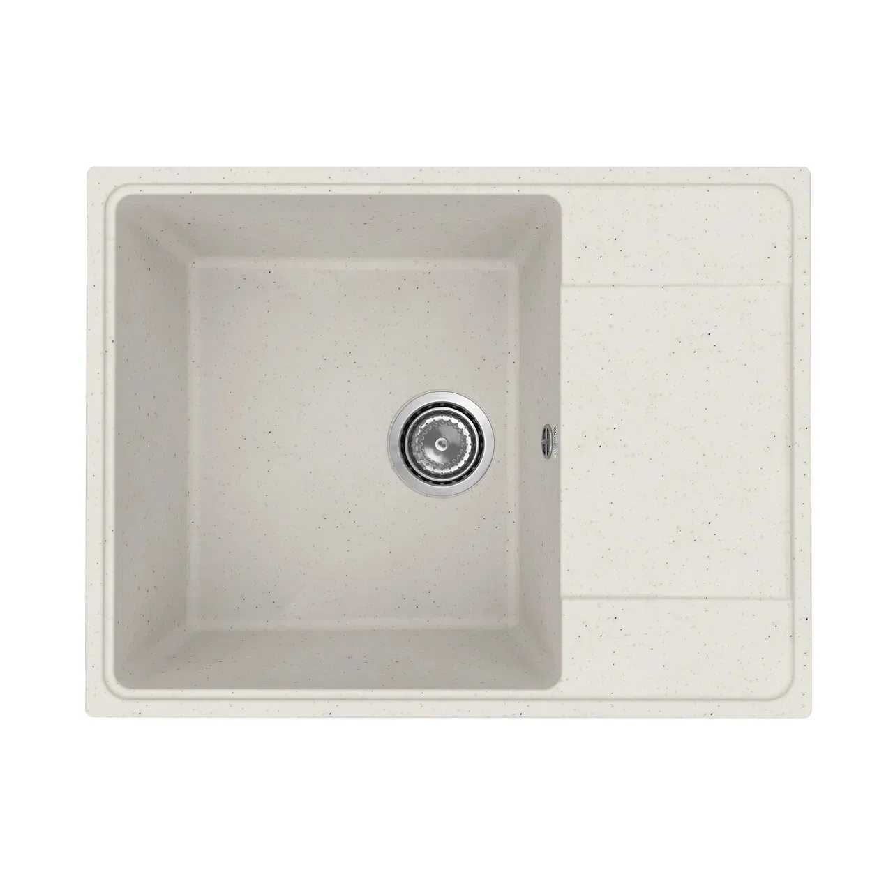 Кухонная мойка Practik PR-M-650-001 (без сифона), белый камень