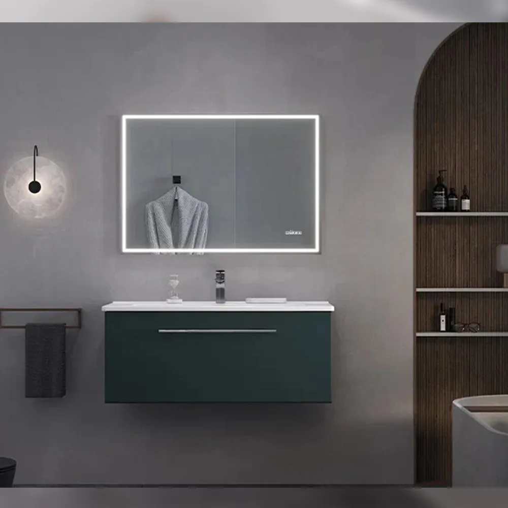 Тумба с раковиной подвесная Velvex Posse tp.POS.OSK.105.1Y верде, 105 см