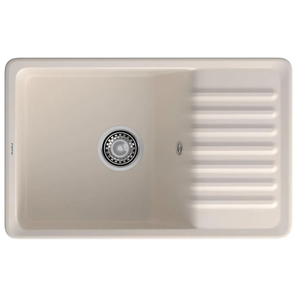 Кухонная мойка GranFest QUARZ 72, белый