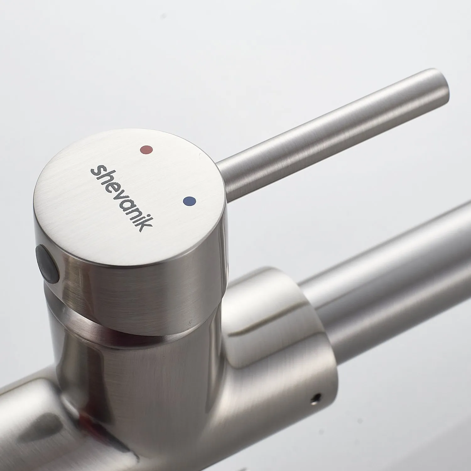 Смеситель для кухни с подключением фильтра Shevanik S128L, сатин