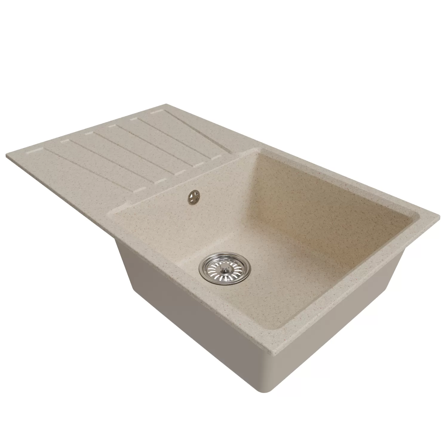 Мойка MIXLINE с крылом бежевая 480*830*190мм ML-GM20 (552003)