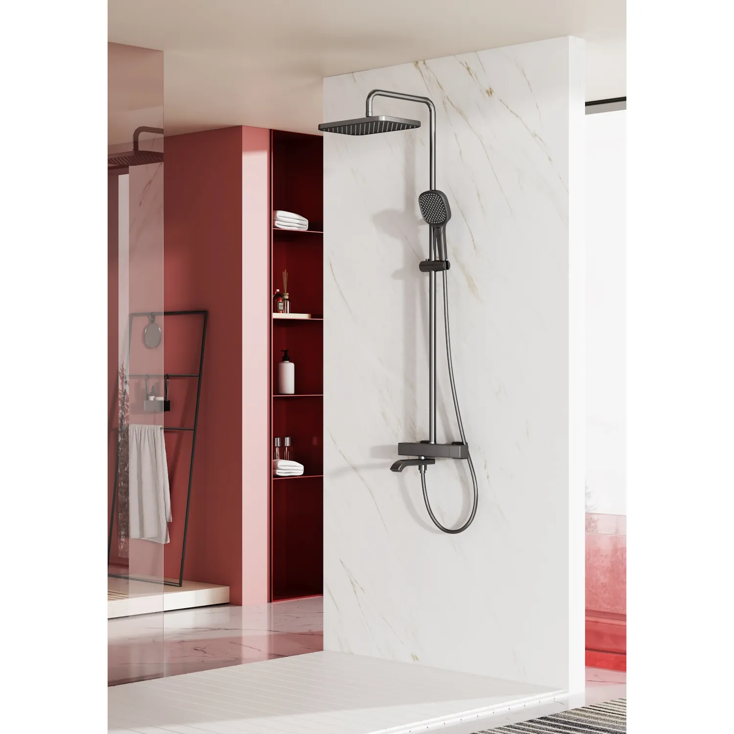 Душевая система Raglo с термостатом для ванны  (R22.26.09)