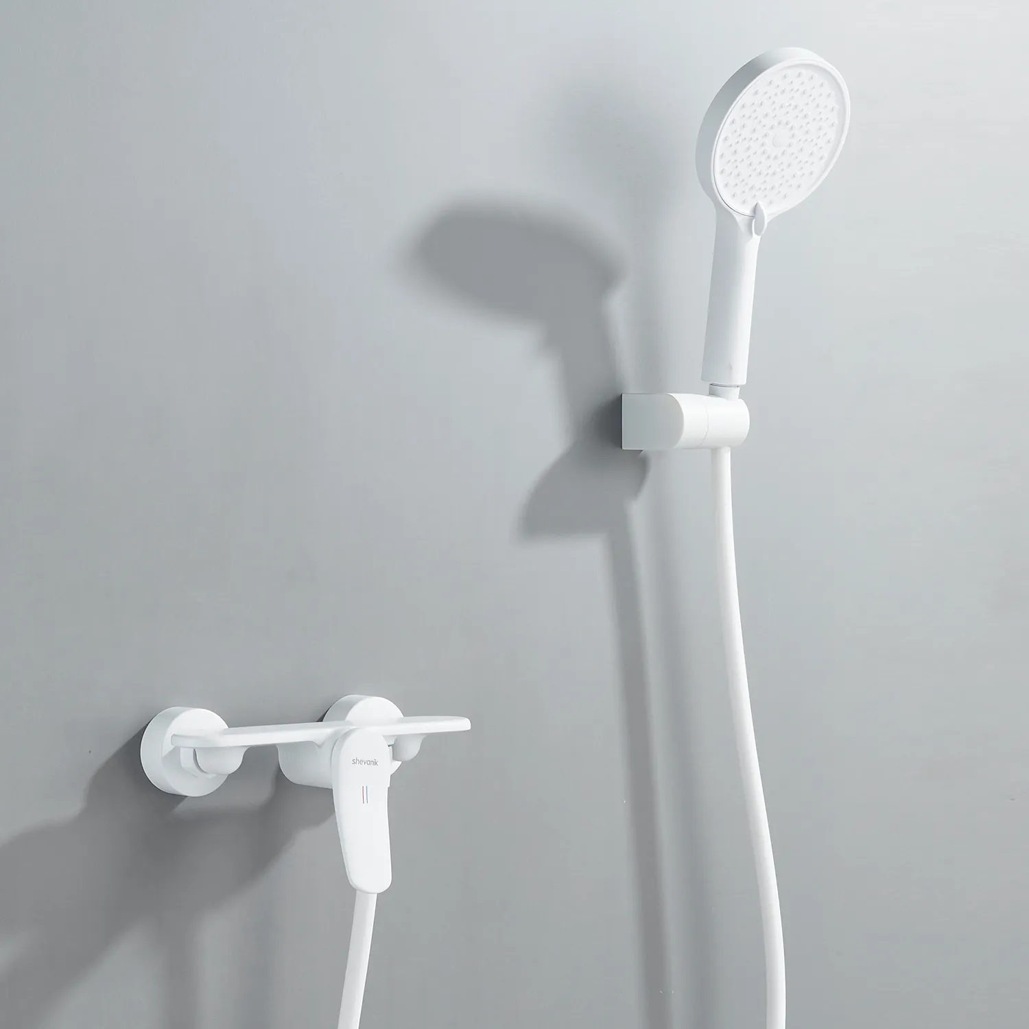 Смеситель для душа Shevanik S4716C, белый
