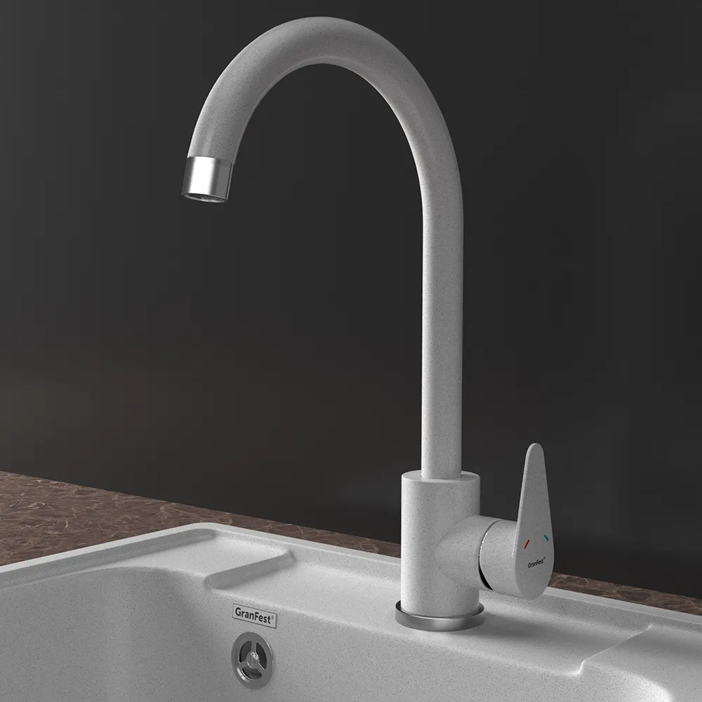 Смеситель для кухни GranFestGF-Z-5412, серый