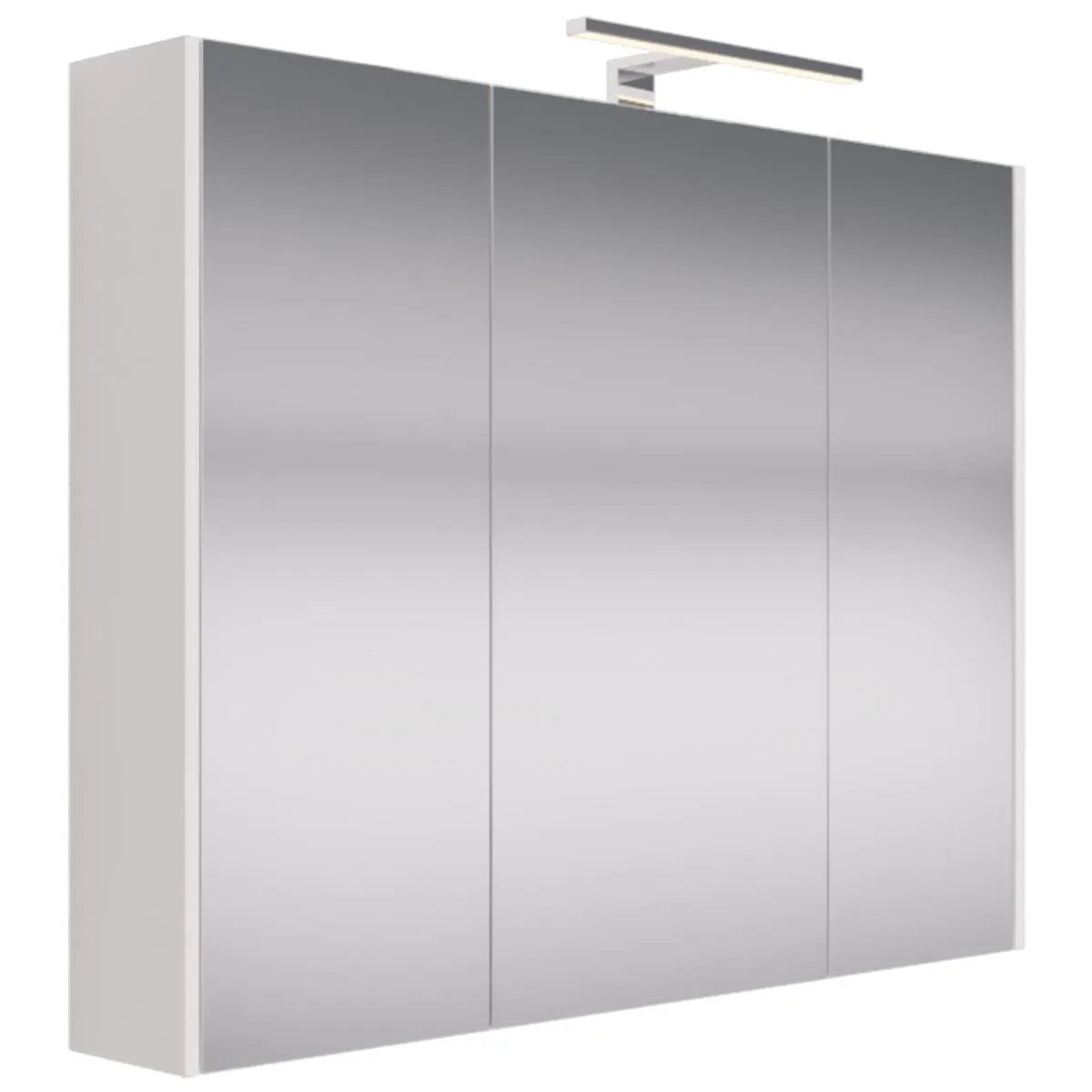 Зеркальный шкаф Dreja Prime 90 см, белый