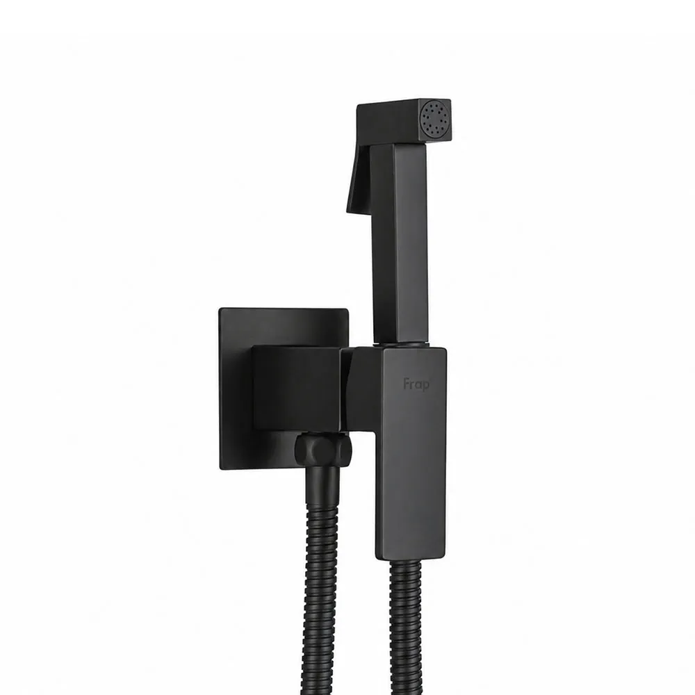 Гигиенический душ со смесителем FRAP F7506-6, черный