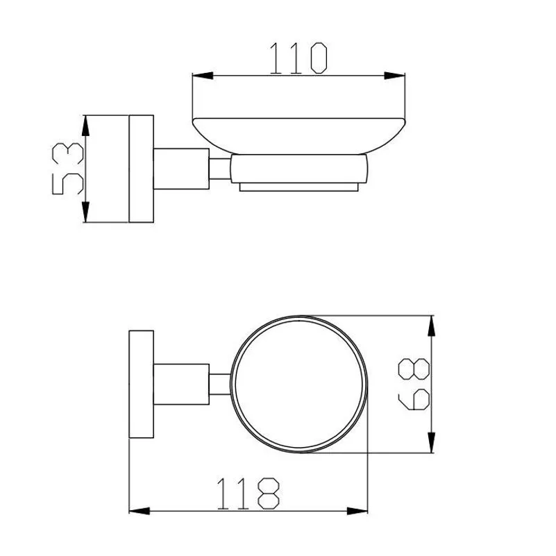 Мыльница Rav Slezak COLORADO COA0300SM, бронза