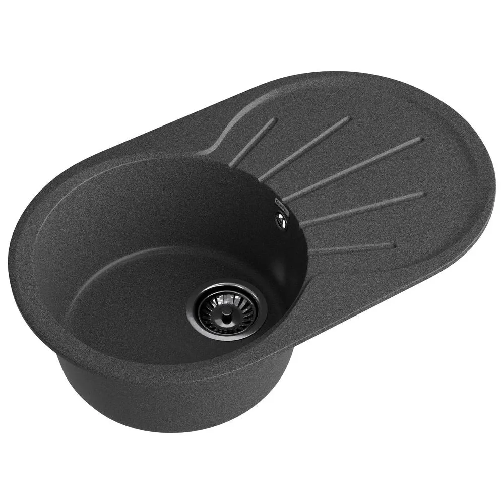 Кухонная мойка GranFest RONDO 750L, графит