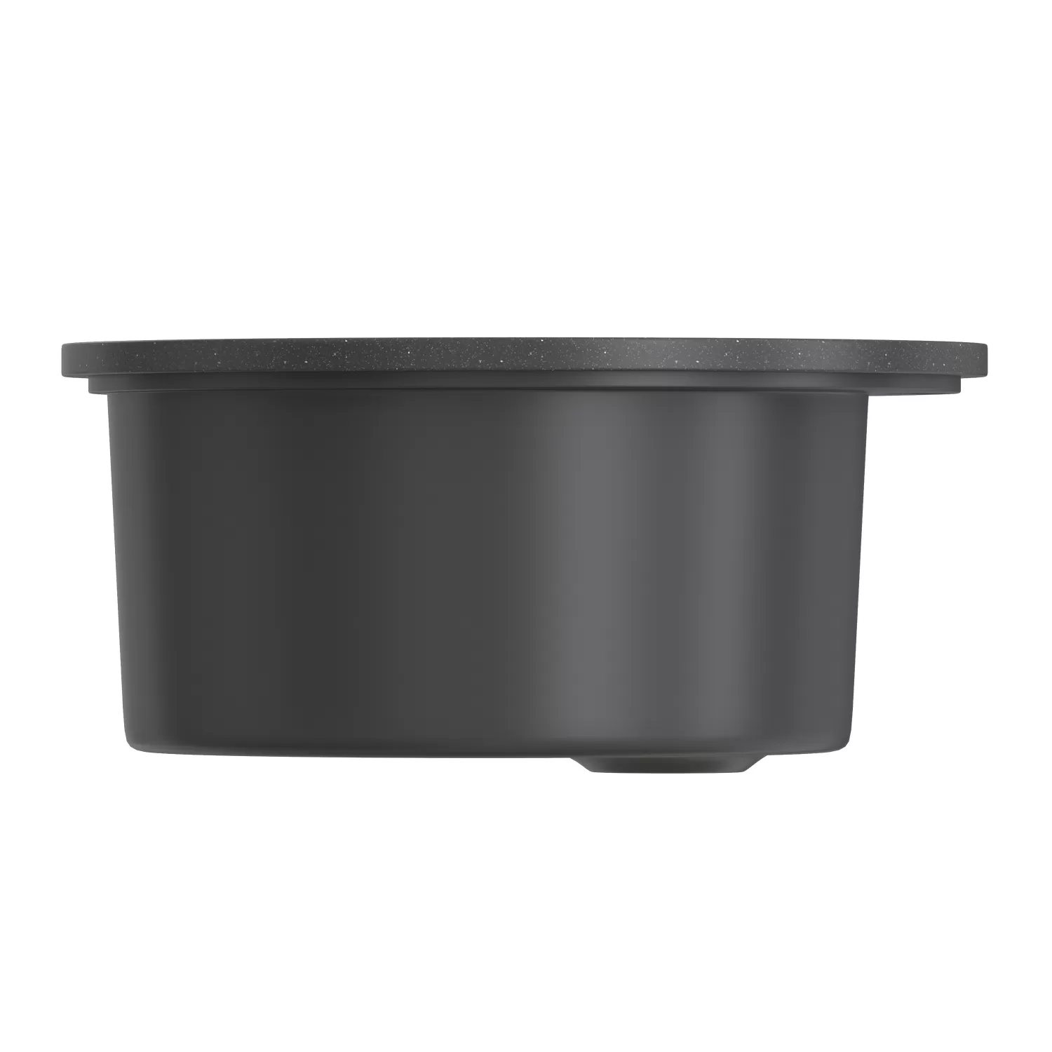 Мойкa MIXLINE ML-GMS01 СТАНДАРТ круглая, черный, 475мм (глуб. чаши 194) (551087)