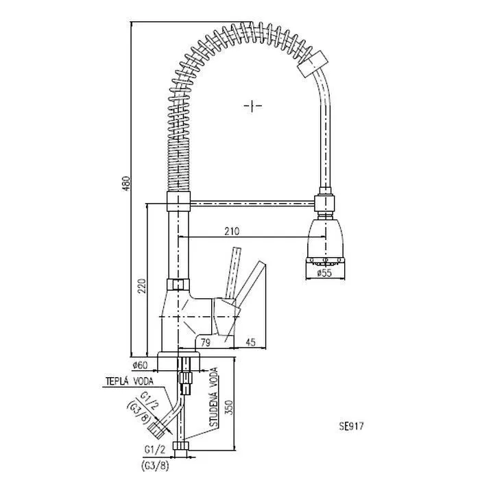 Смеситель для кухни Rav Slezak Seina SE917.5