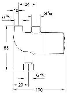 Термостат центральный Grohe Grohtherm Micro 34487000 хром