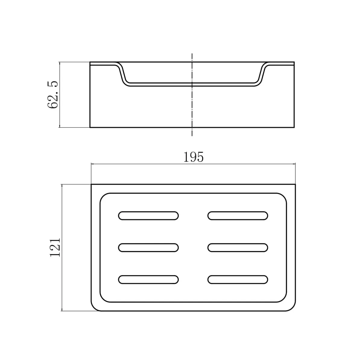 Мыльница FASHUN A5339-7, черный