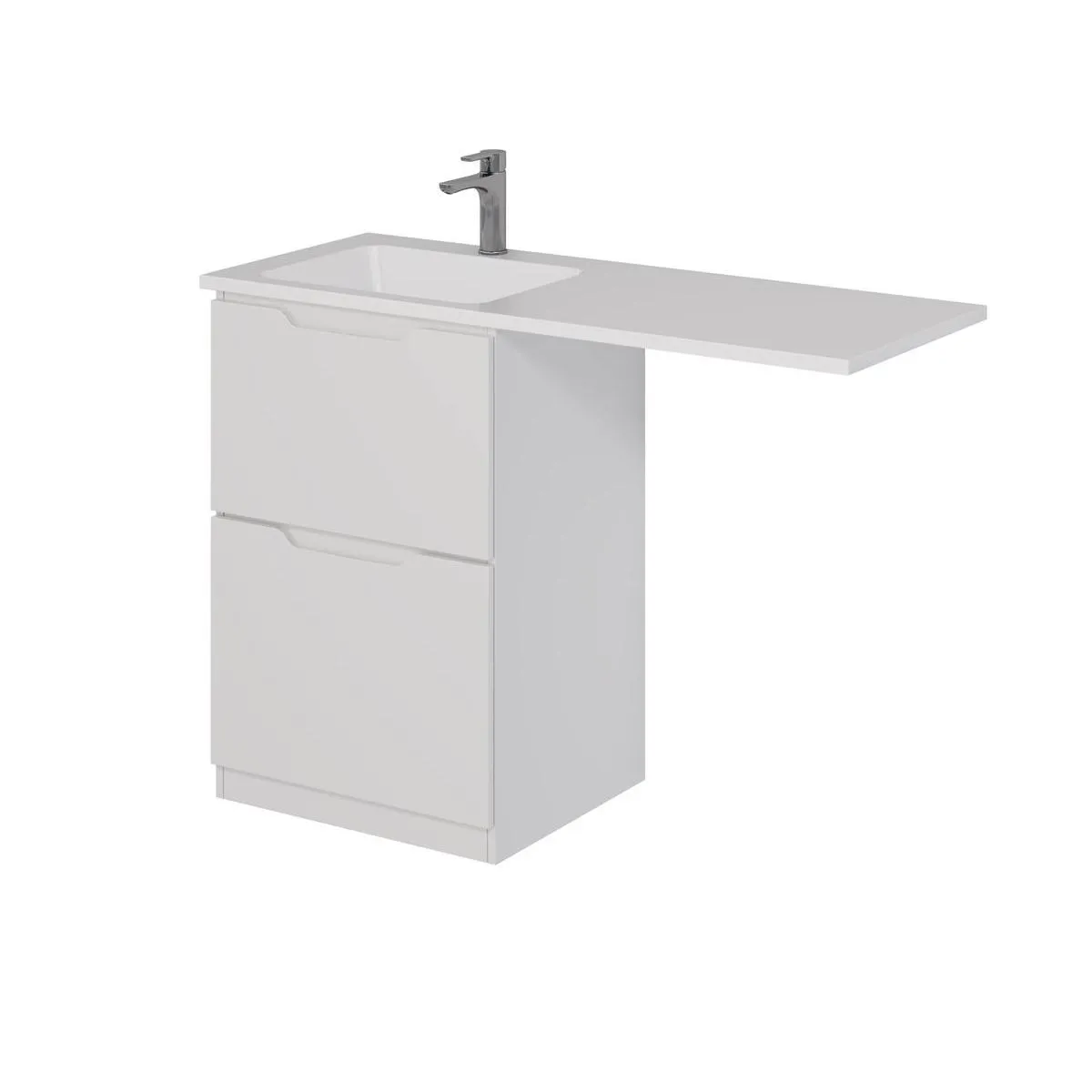 Тумба с раковиной напольная Dreja Bona 60 см, белый