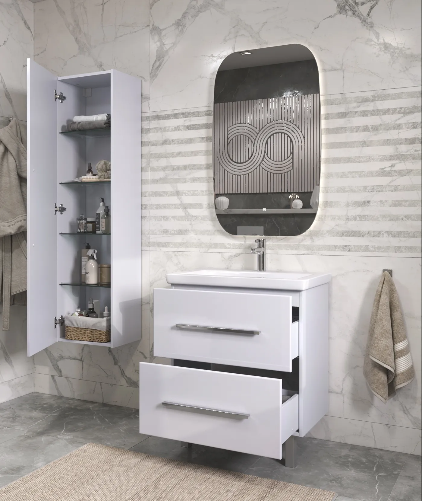 Зеркало VIGO Spin z.LEV.60.Classic, 60 см