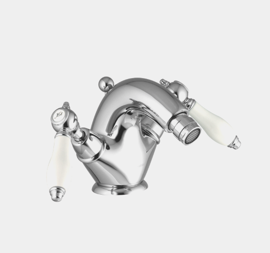 Смеситель для биде Fima Carlo Frattini Herend, античная бронза/белый (F5432BR)