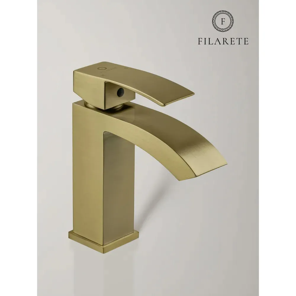 Смеситель для раковины FILARETE Waterfall FL5010MG, матовое золото