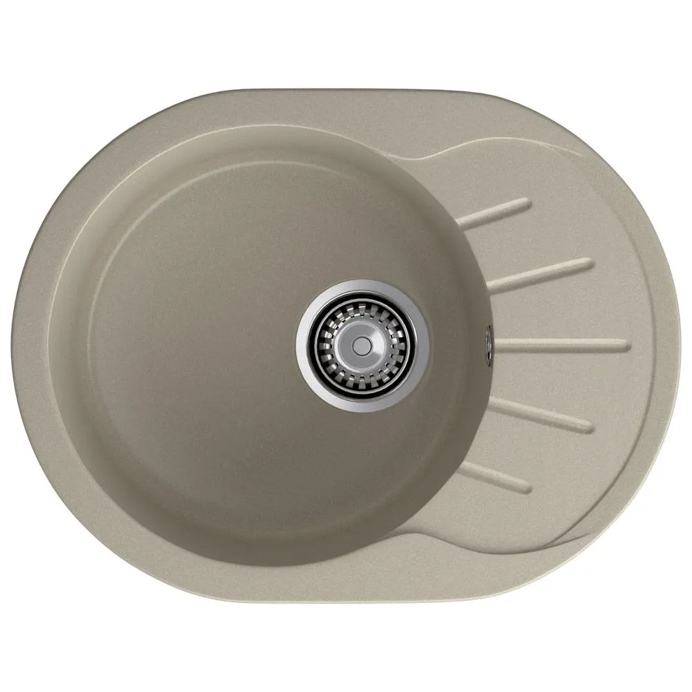 Кухонная мойка GranFest RONDO 580L, топаз