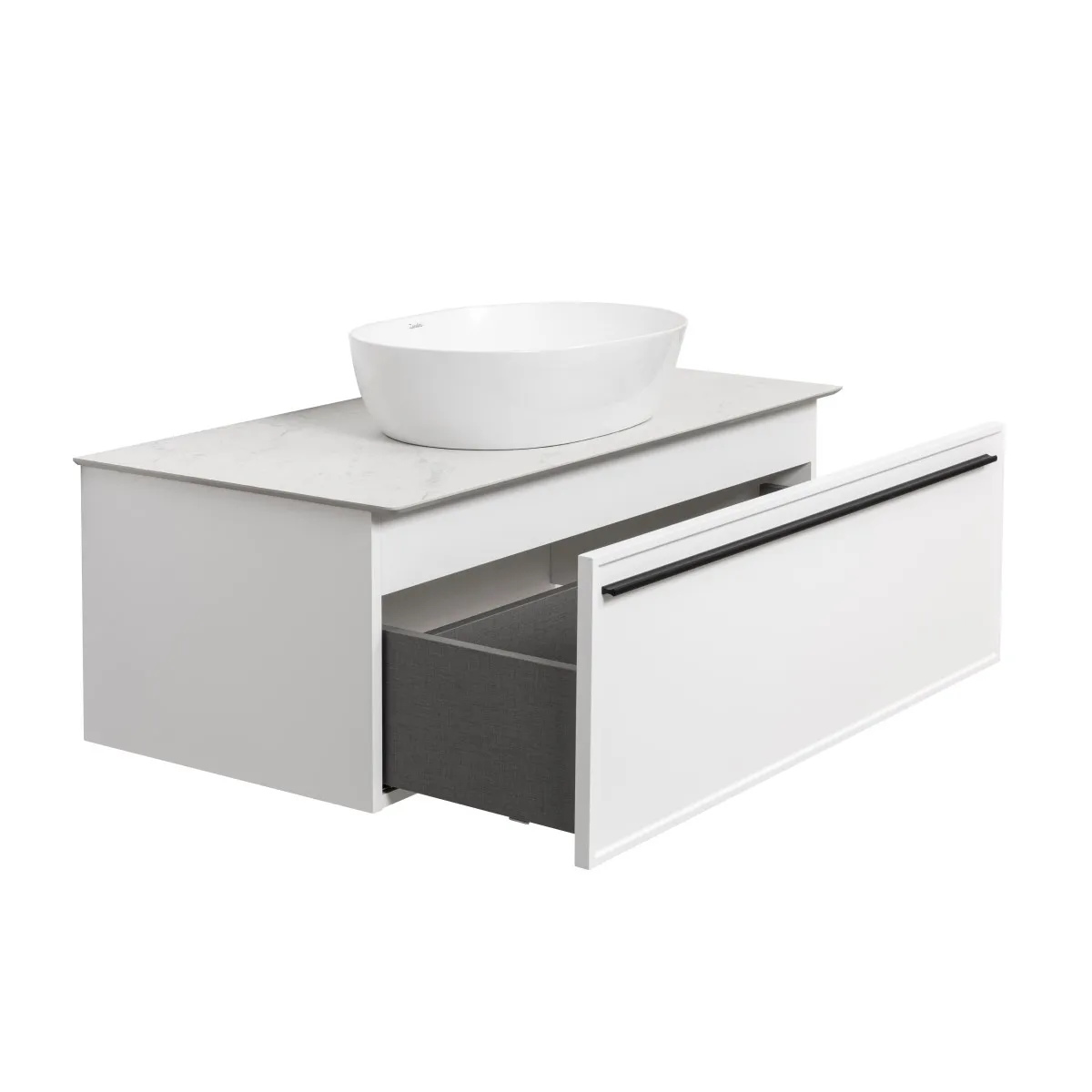 Тумба под раковину подвесная La Fenice Elba FNC-01-ELB-B-100, белая