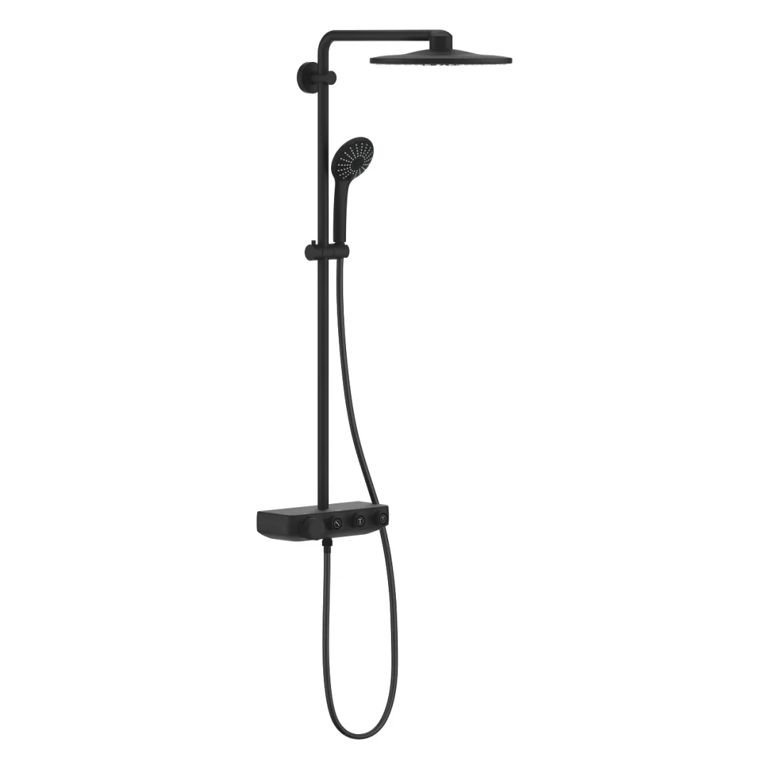 22120KF0 Grohe Euphoria SmartControl System 310 Duo Душевая система с термостатом для настенного монтажа, фантомный чёрный