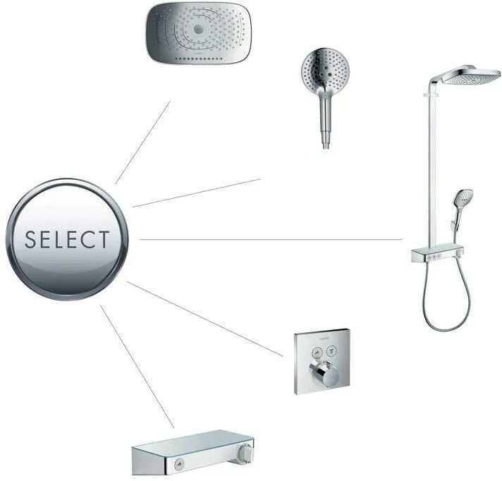 Ручной душ Hansgrohe Raindance Select S 120 3jet белый/хром 26530400