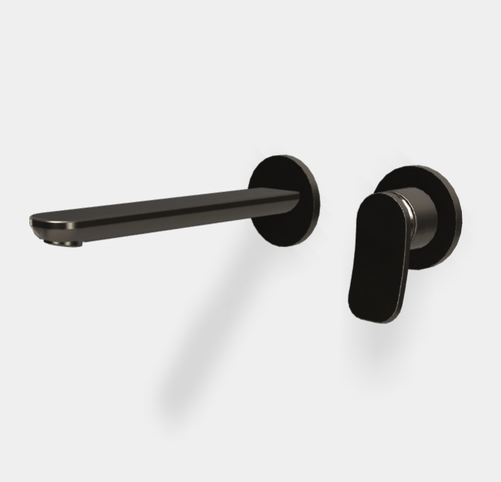 Смеситель для раковины Fima Carlo Frattini Flo', брашированный чёрный хром (F3821WLX8CS)