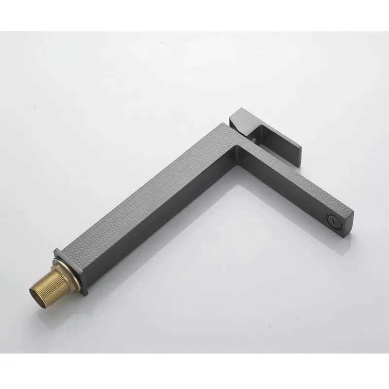 Смеситель для раковины высокий Knotlor KN-24/GMP, оружейная сталь