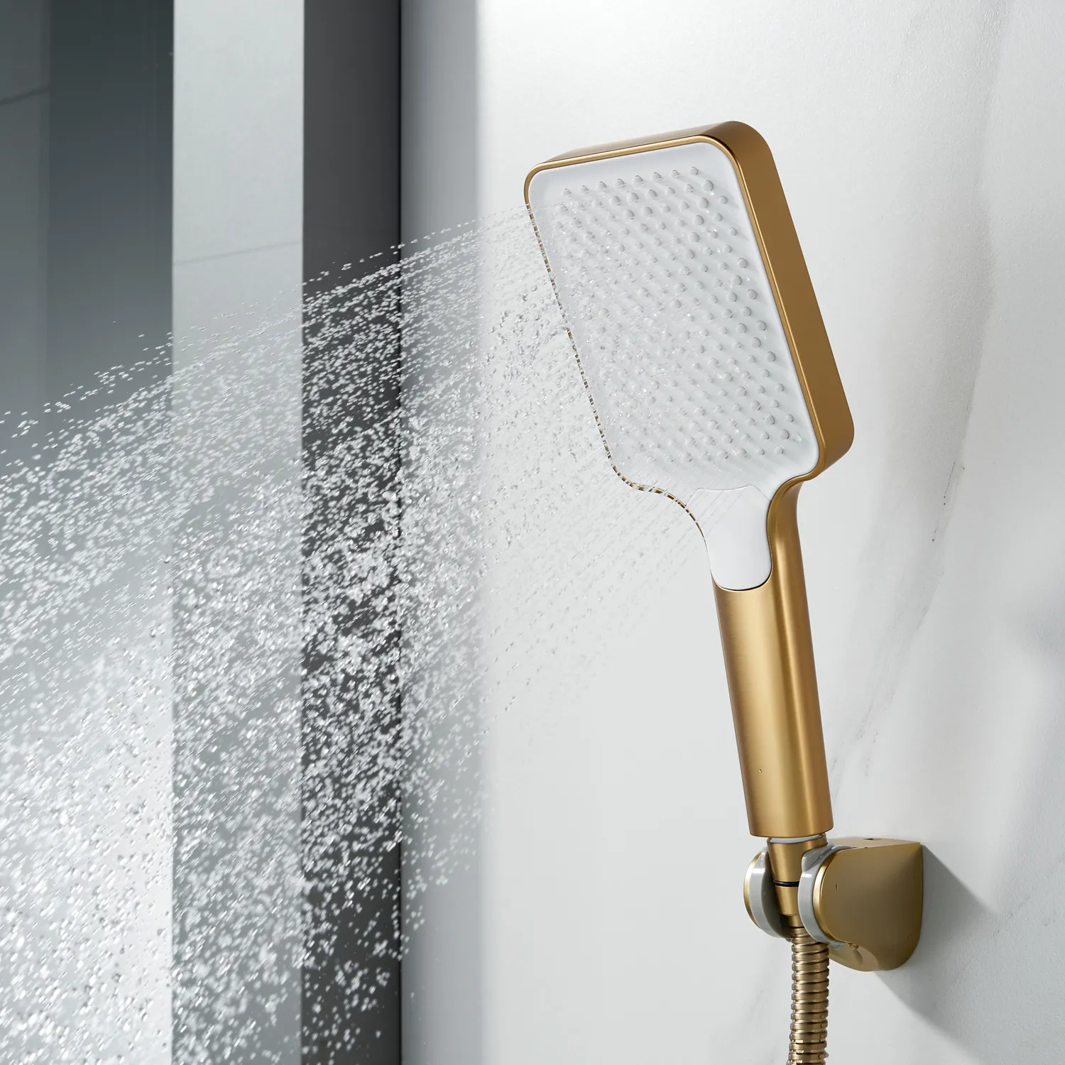 Смеситель для ванны Shevanik S9952G, золотой сатин