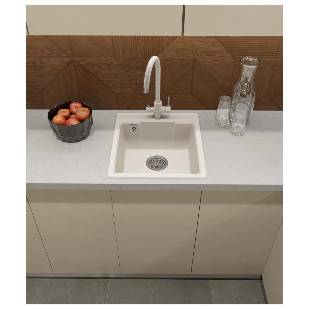 Кухонная мойка GranFest URBAN 644, белый