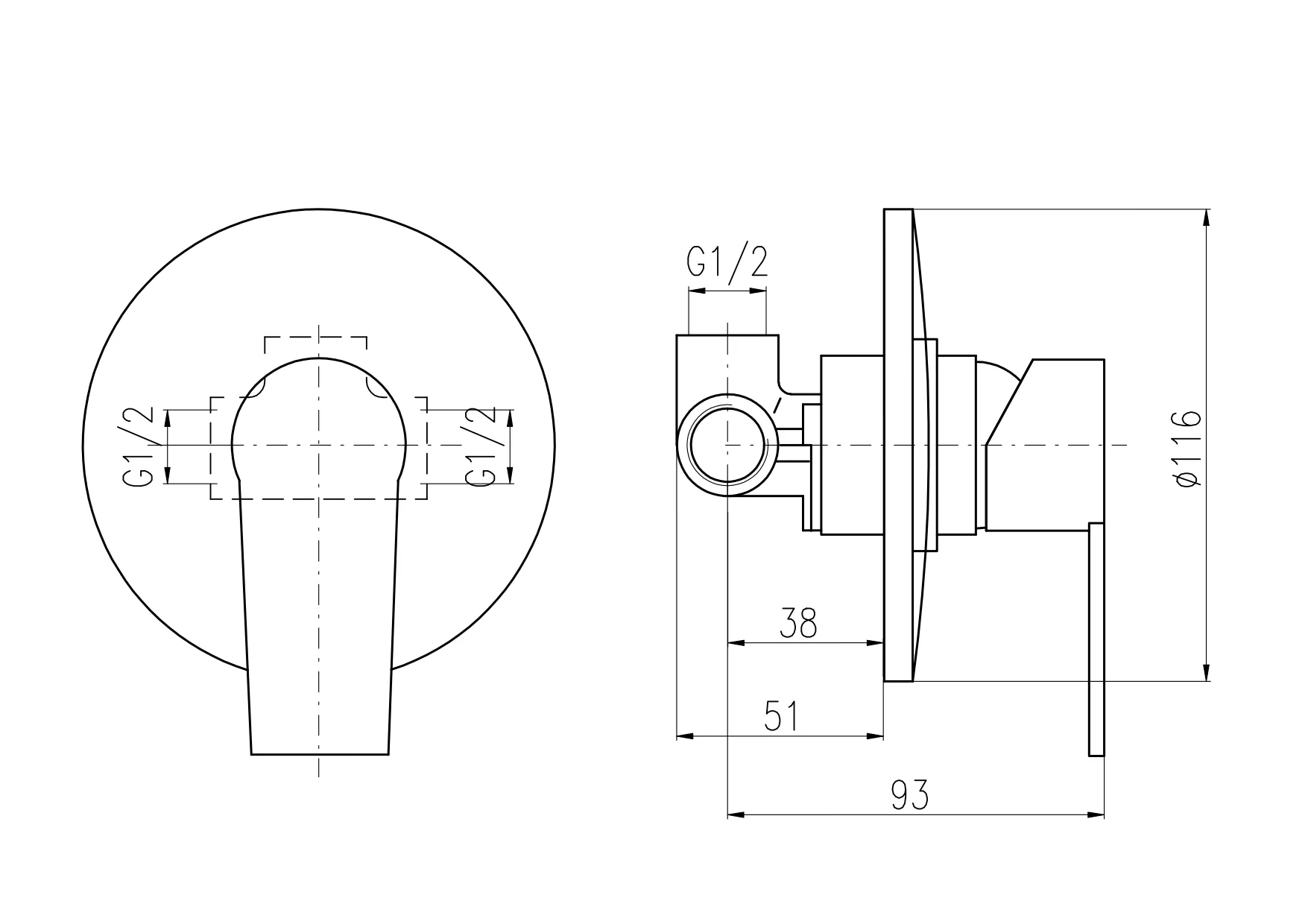 Смеситель для душа Rav Slezak Colorado CO183LZ, золото