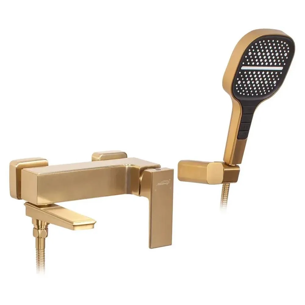 Смеситель для ванны Hansberge H4070MG, матовое золото