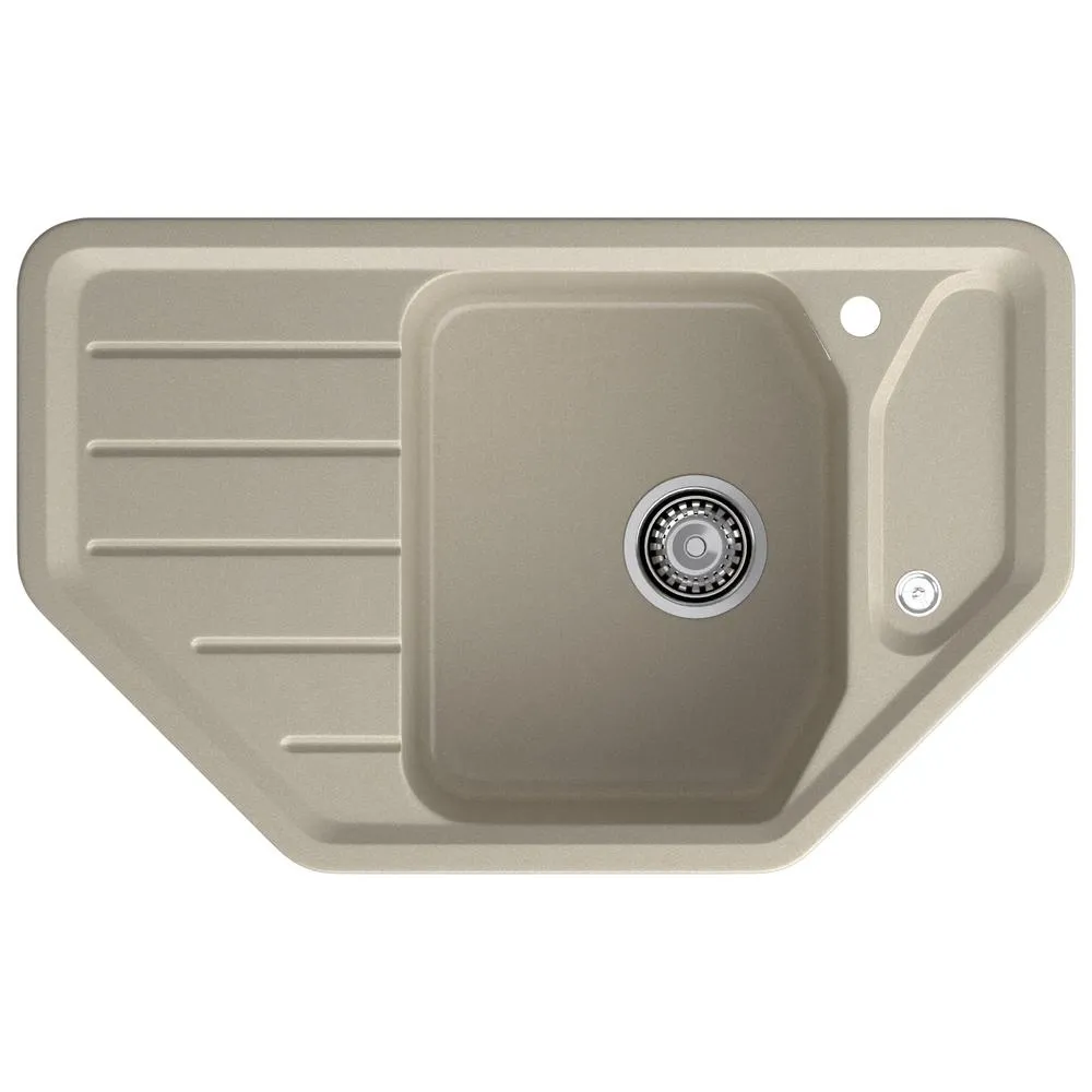 Кухонная мойка GranFest CORNER 800E, топаз