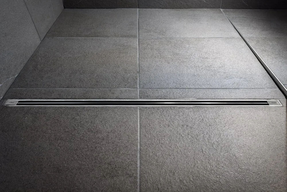 Душевой лоток Viega Advantix Vario Set 704353 с опорами и дизайн-вставкой хром матовый