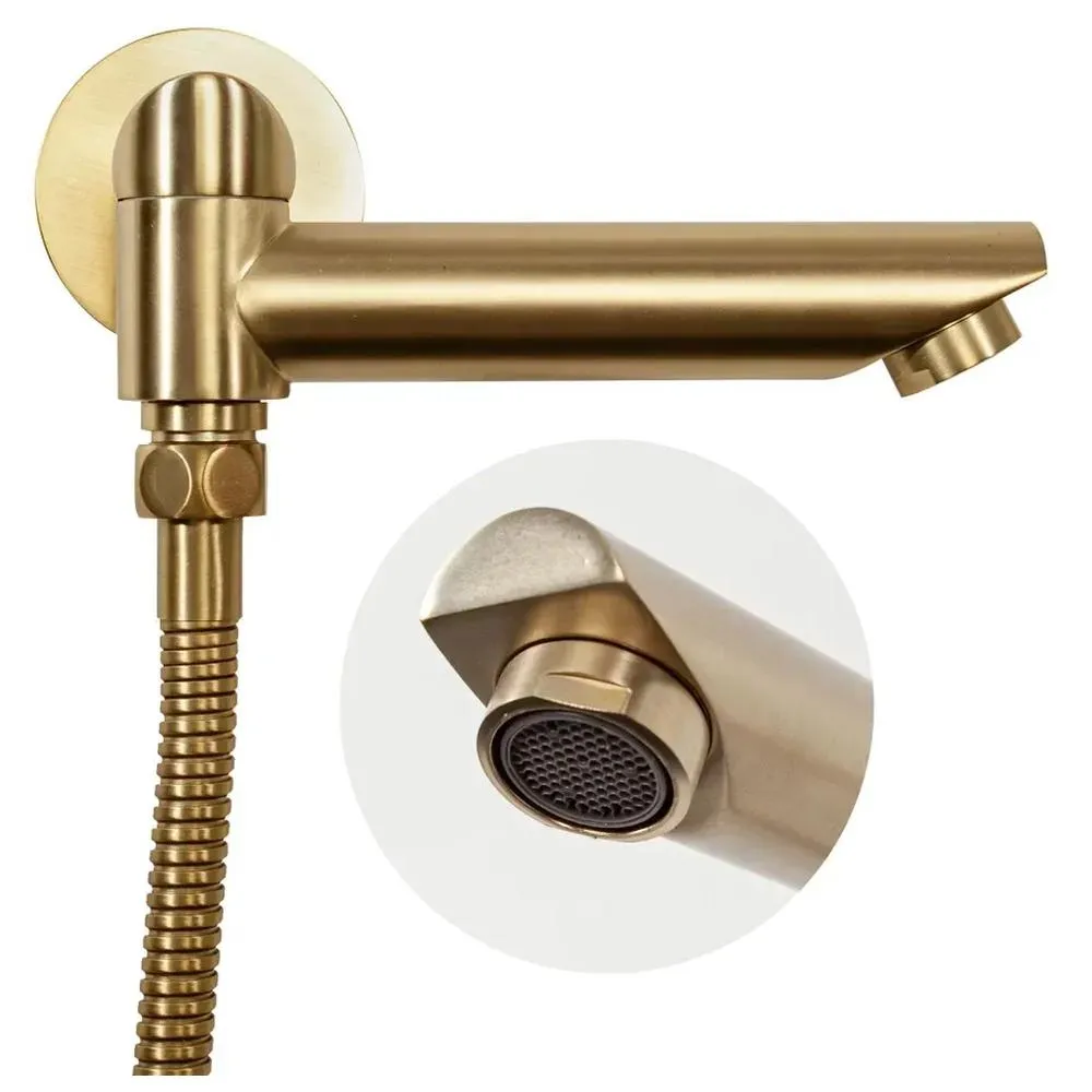 Душевая система встраиваемая Hansberge H6095MG, матовое золото