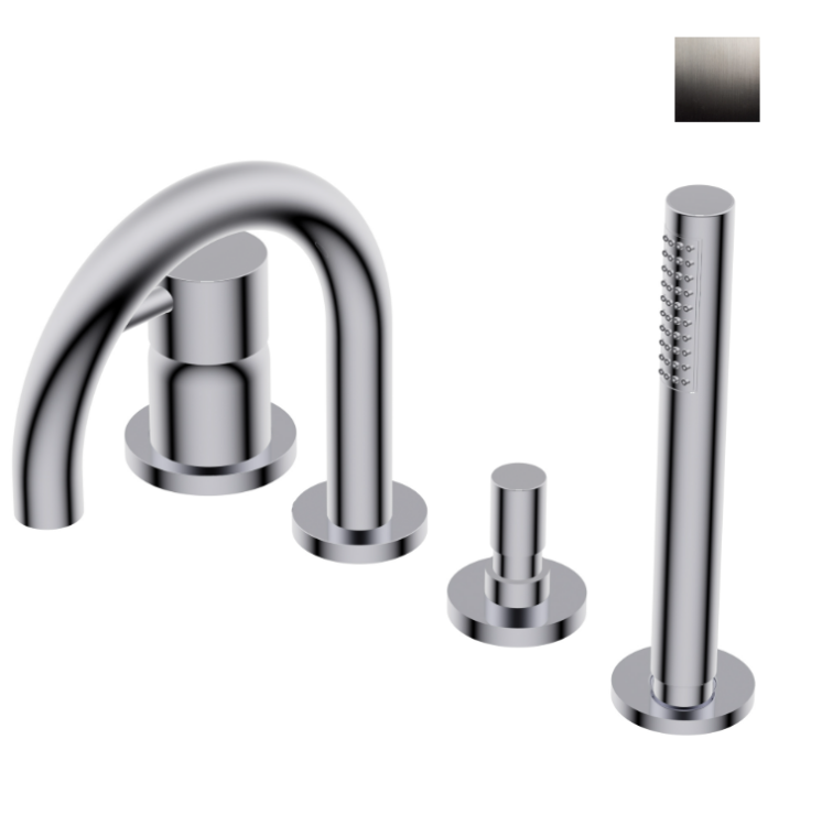 Смеситель для ванны и душа Ritmonio Diametro35 S, Brushed Black Chrome (PR52EG202BLX)