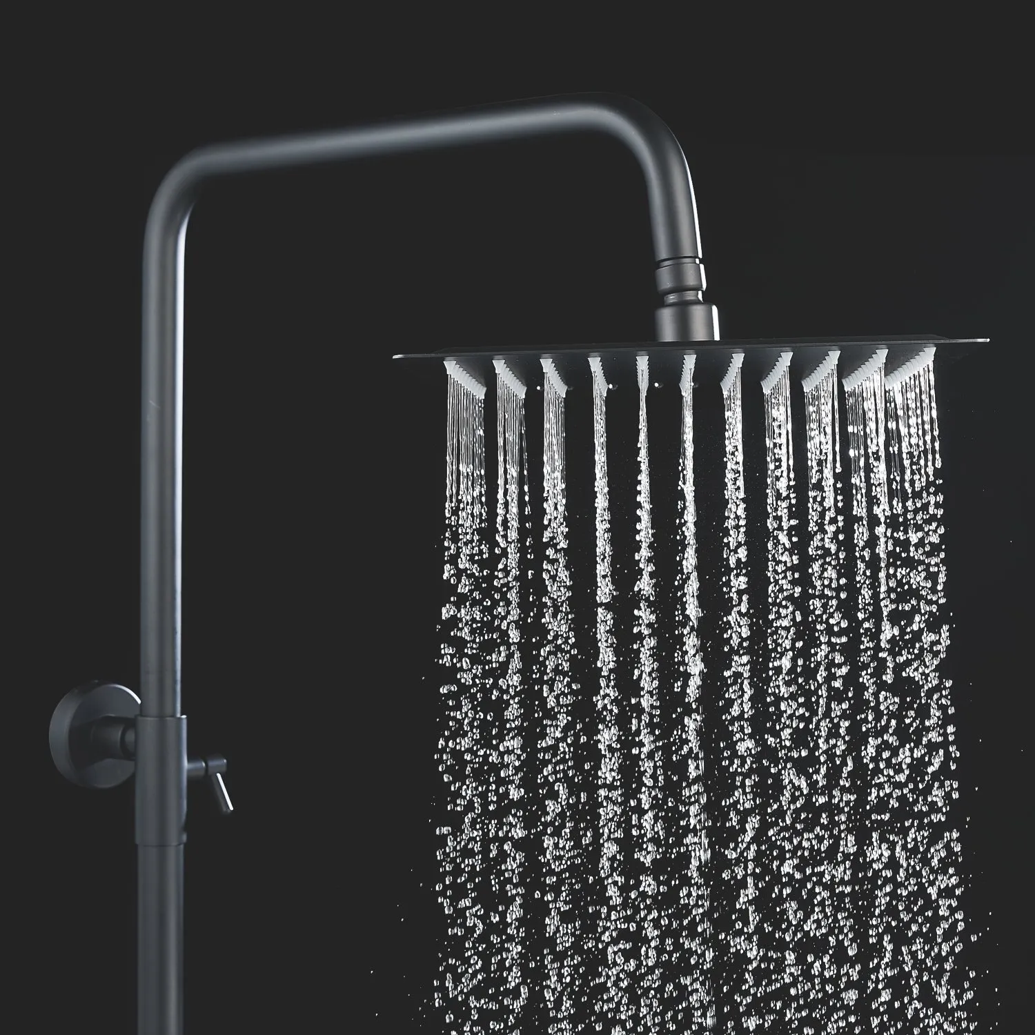 Душевая система c термостатом Shevanik S3096H, черный