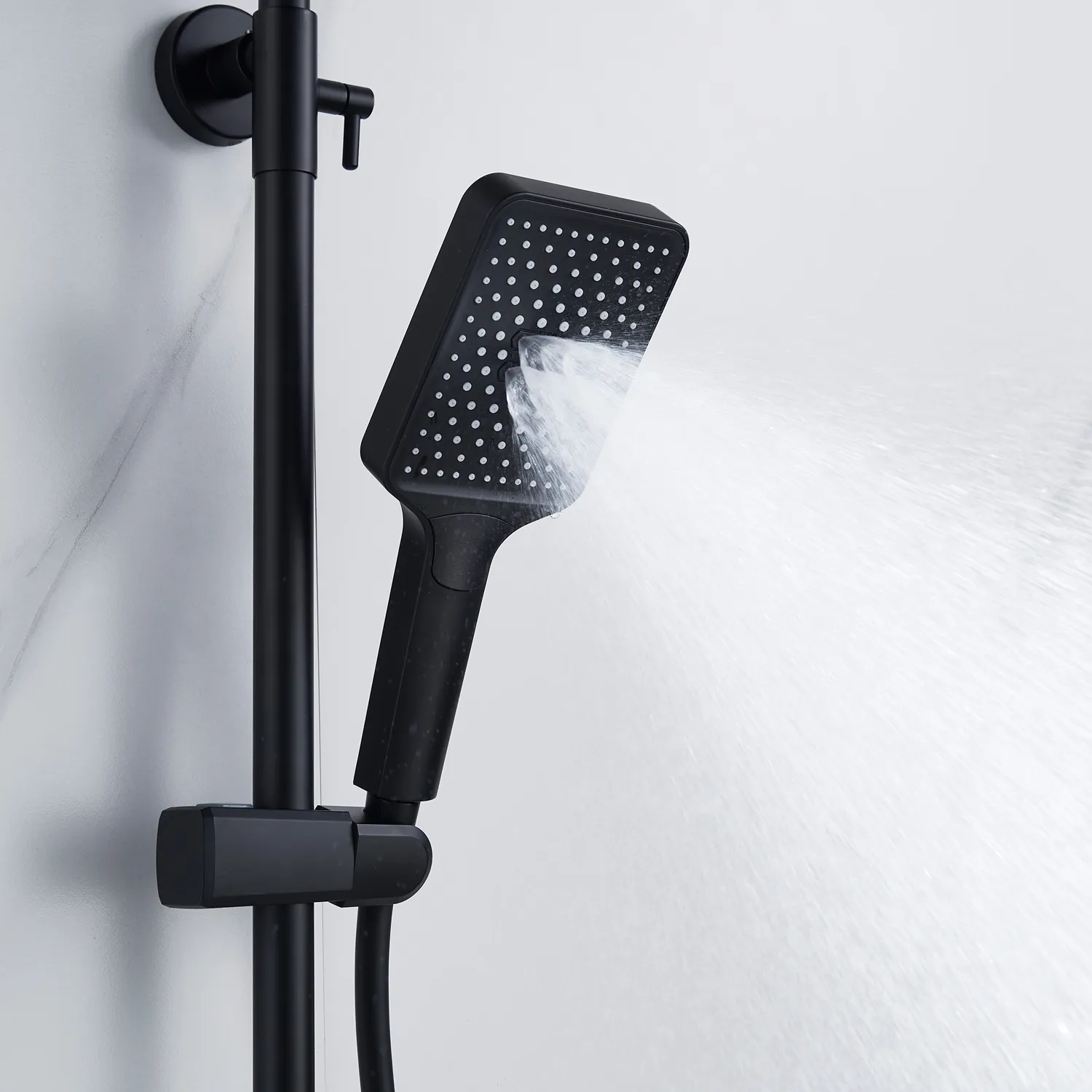 Душевая система Shevanik S4436H, черный