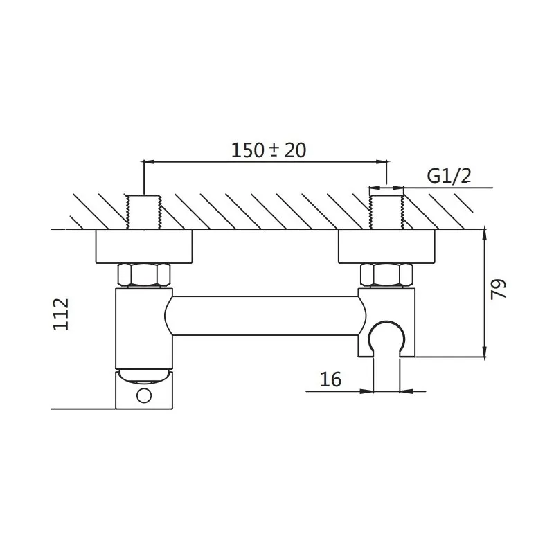 Гигиенический душ со смесителем Shevanik S107G, золотой сатин