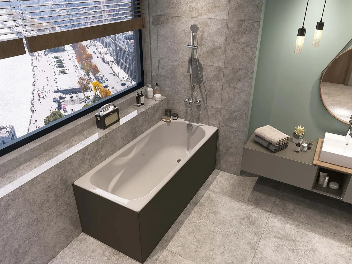 Wotte Comfort 1700х750х462 ванна чугунная c отверстиями для ручек